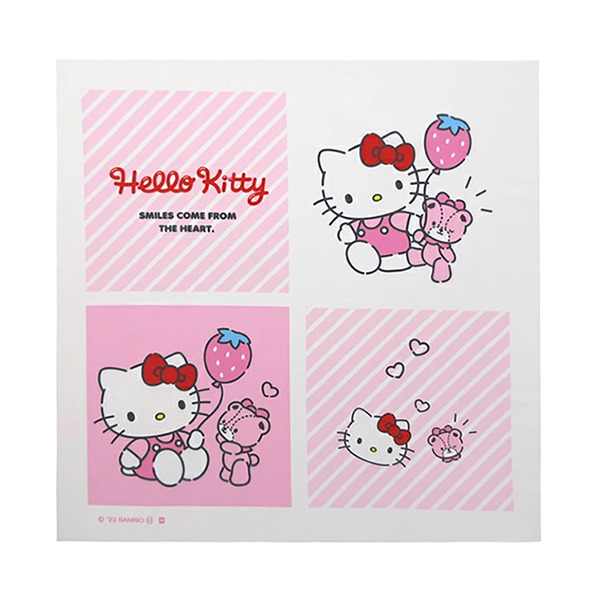 HELLO KITTY大手帕3入組(草莓氣球)