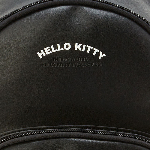 HELLO KITTY PU皮革2用迷你後背包(LOGO)