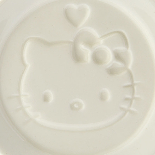 HELLO KITTY凹凸壓紋陶磁小碟/醬料碟(可愛大臉-溫暖料理)