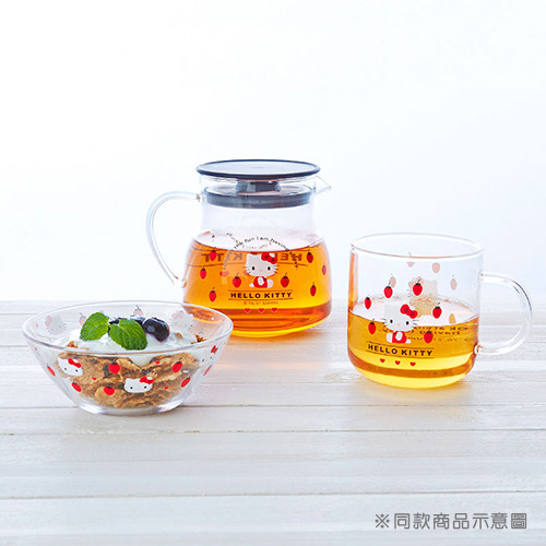 HELLO KITTY耐熱玻璃茶壺(早午餐時光)