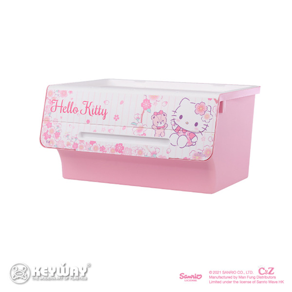 Hello Kitty直取式整理箱 65l 櫻花