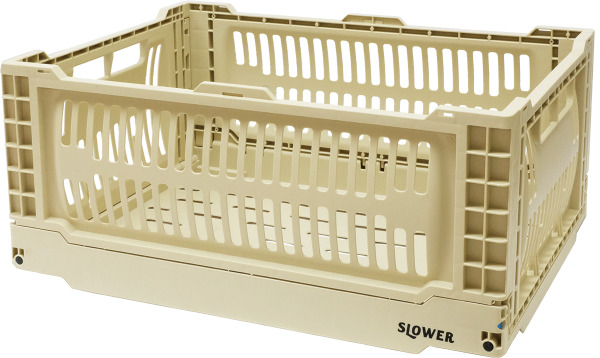 【SLOWER】日本SLOWER 輕量摺疊收納箱17L/棕