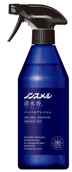 白元清水香 室內/衣物消臭噴霧400ML/草本 4902407013958
