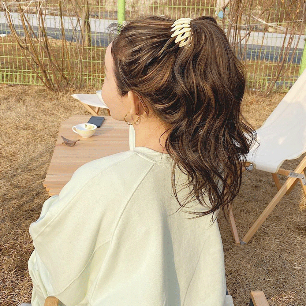 《韓國髮飾》馬卡龍收縮固定帶馬尾抓夾(7色) HA