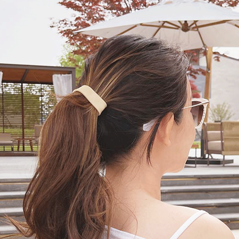 《韓國髮飾》摺疊髮圈(兩色) HA