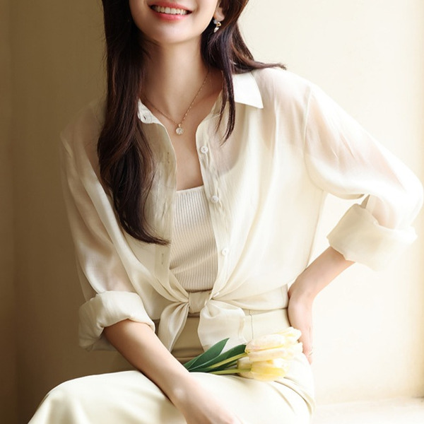 香氛衣架＋蘭精天絲冰涼防曬外套/襯衫(4色)