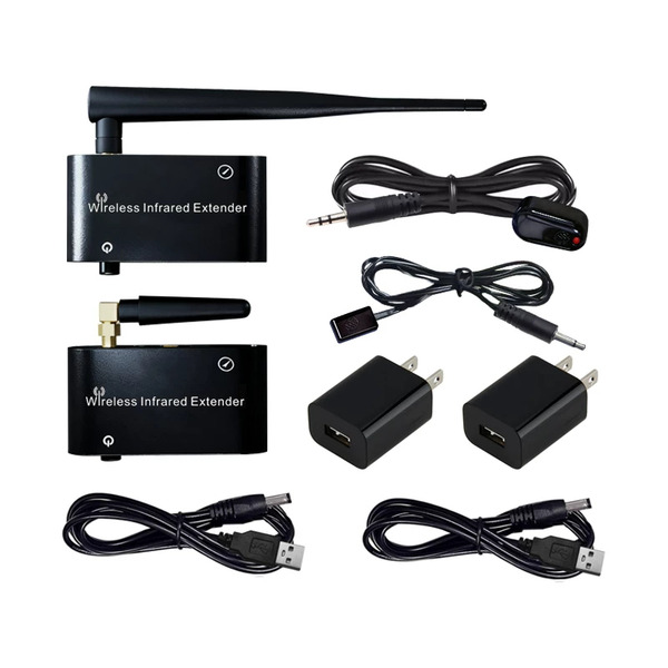 【易控王】一對一紅外線轉發器無線版 隔牆傳輸 300M遠距傳輸 IR紅外線訊號延長 鋁合金外殼 (50-436)