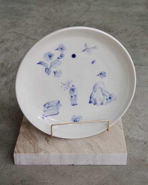 2025 遊歷山水瓷土小盤