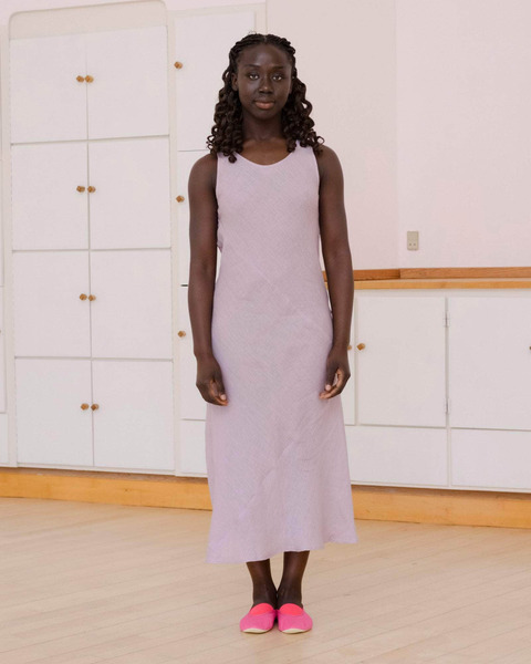 larva dress in mori purple