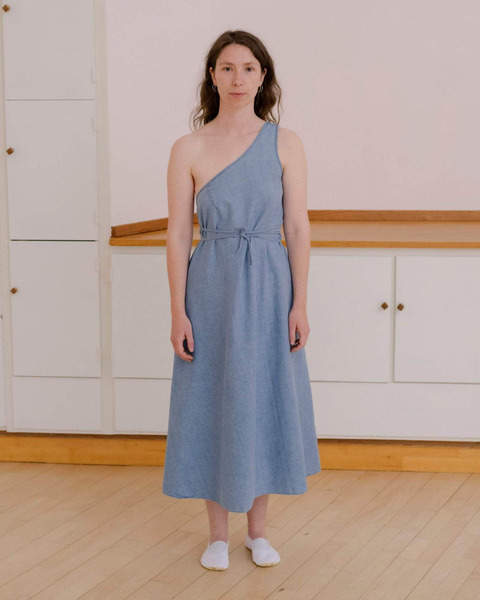 eye dress in light blue wash