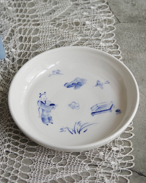 2025 遊歷山水瓷土小盤