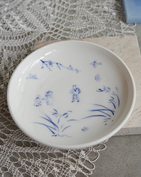 2025 遊歷山水瓷土小盤