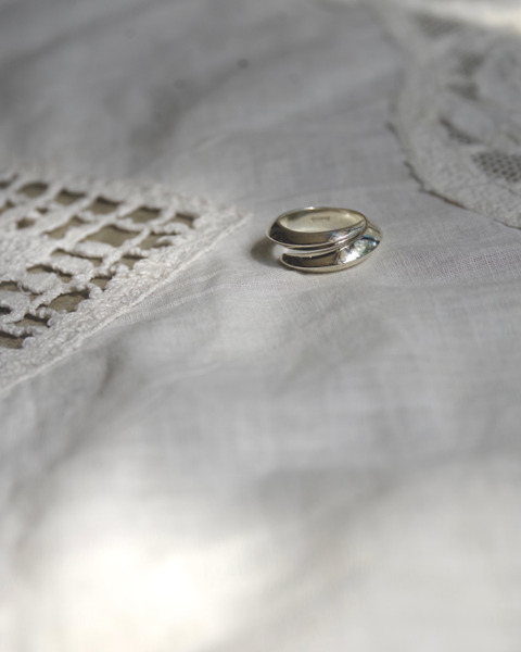 willow ring in silver