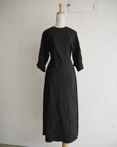 knot dress in black