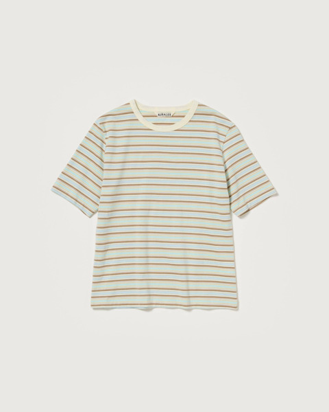 gradient stripe jersey tee in fade mint stripe