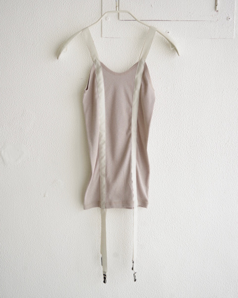 garter tank 072 in light grey