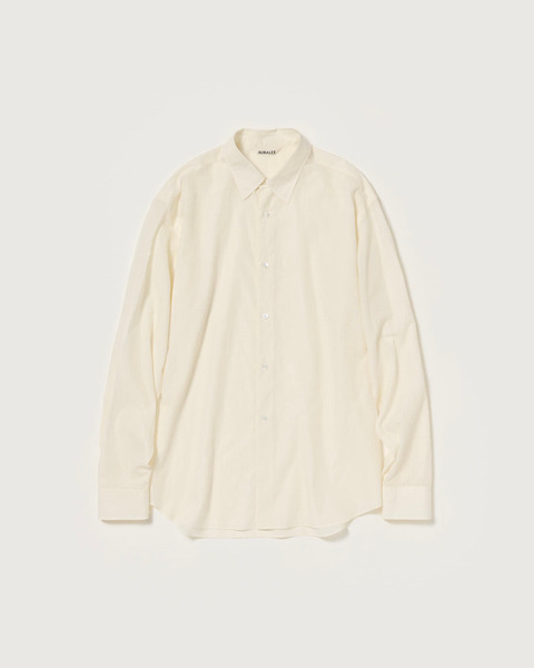 super fine cotton lawn shirt in ivory white