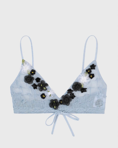 borlor floral bralette in sky