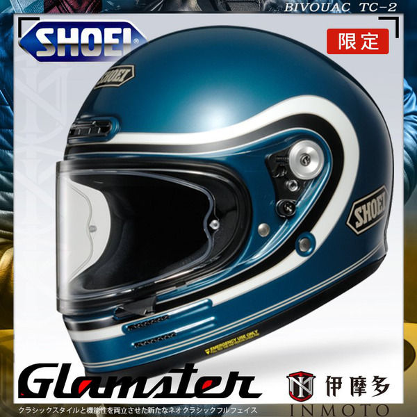 公司貨日本SHOEI Glamster BIVOUAC TC-2 樂高帽復古帽全罩安全帽inmoto