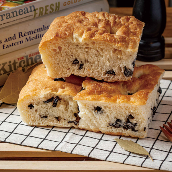 義式黑橄欖法克夏3入 Olive Focaccia 3pc