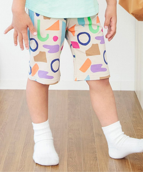 【現貨】日本代購 Breeze WEB 限定 DAISUKI 多彩圖案五分短褲