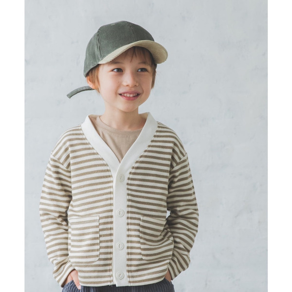 【現貨】日本 Pairmanon 鬆餅格 華夫格開襟外套 條紋 & 素面款