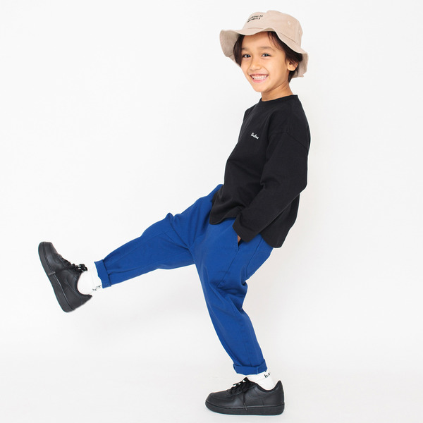 【現貨】日本 Branshes 定番款 園丁錐型斜紋布長褲#藍160