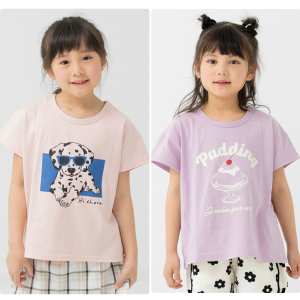 【現貨】日本 Chil2 可愛印花純棉Ｔ#110/120