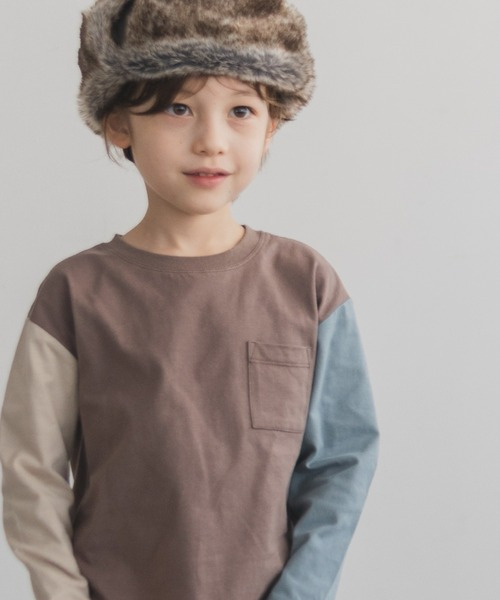 【現貨】日本 Pairmanon 精選純棉雙色長袖上衣 80-110cm