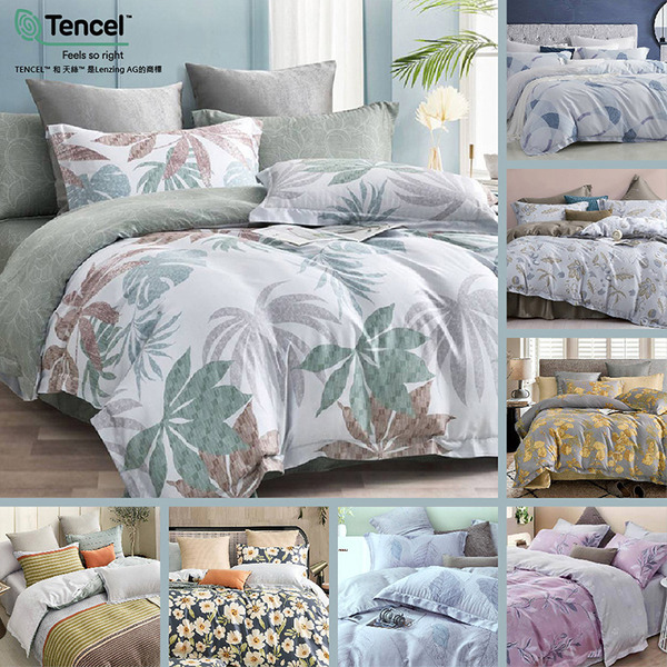 【Indian】100%純天絲四件式鋪棉床包兩用被組-多款任選(雙人/加大)