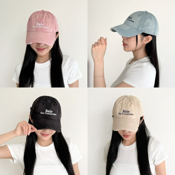 PURPLE-復古水洗字母棒球帽 老帽