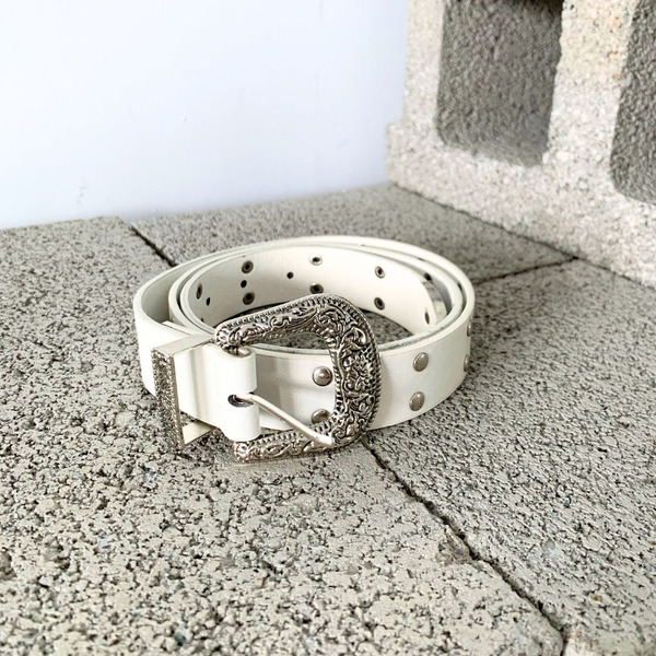 PURPLE-Y2K 個性鉚釘皮帶*2色