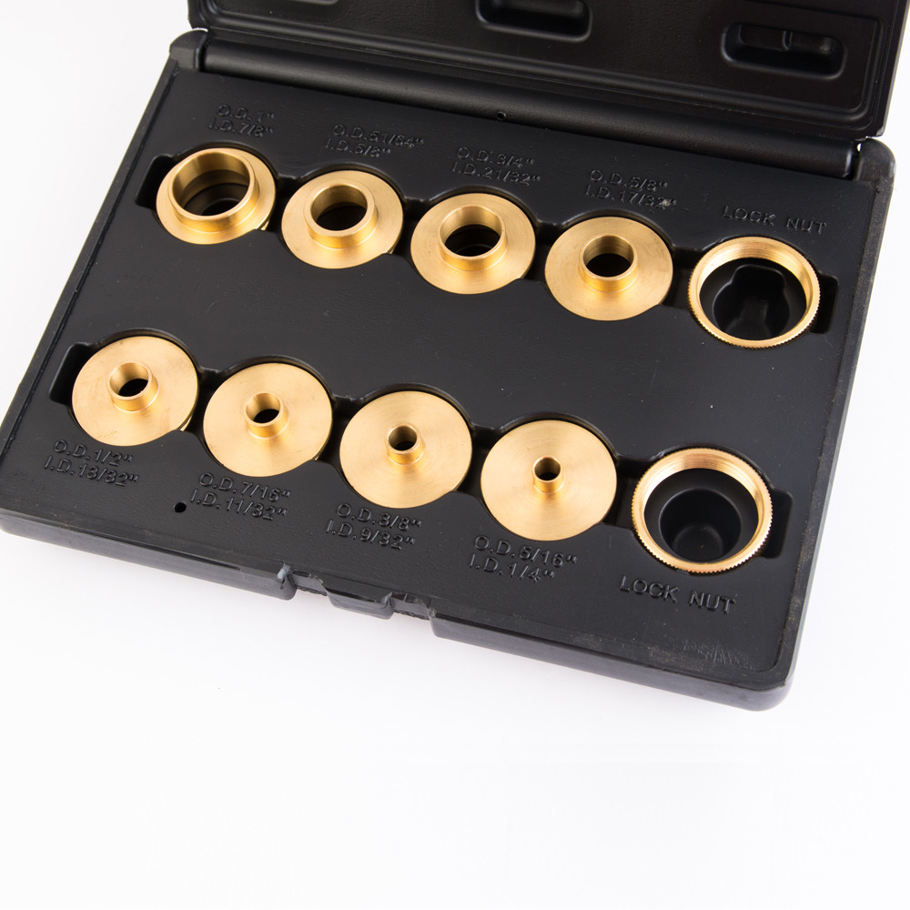 Brass Router Template Bushing Guides Sets 10 pcs Fit Any Router
