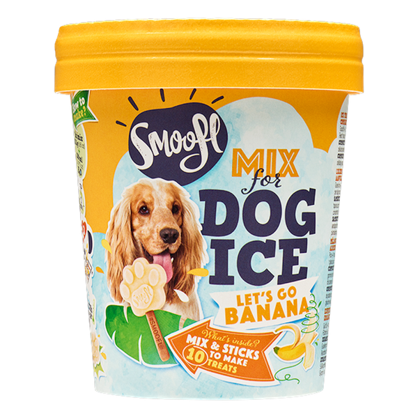 比利時 Smoofl 冰狗｜夏日消暑 × 無乳糖低敏配方【香蕉冰狗】