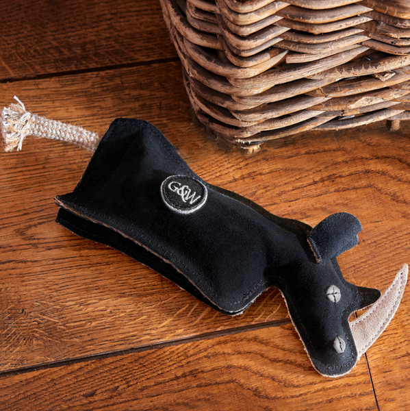 英國GREEN & WILDS｜天然黃麻製犬用啃咬玩具-犀牛