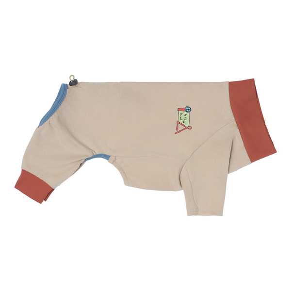 韓國 munikund｜Howl Easy Fit All In One 經典彈力四腳衣【奶茶棕】