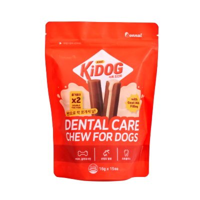 韓國 KIDOG｜潔牙夾心軟點心-經典牛奶