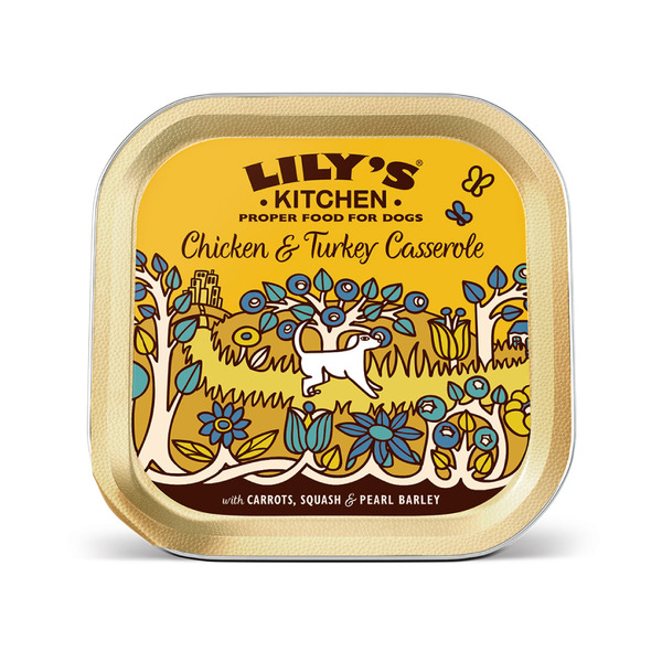 英國莉莉廚房｜狗狗主食餐盒【雞肉火雞砂鍋】 150g