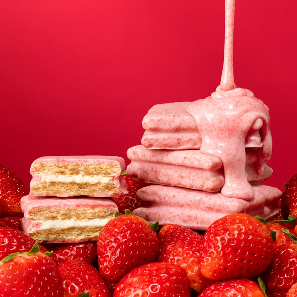 砂糖奶油樹 濃郁草莓巧克力巧克力夾心脆餅 (春季限定)