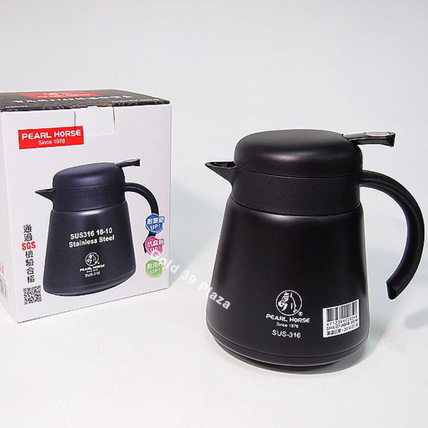 寶馬牌316保溫咖啡壺800cc(黑色)