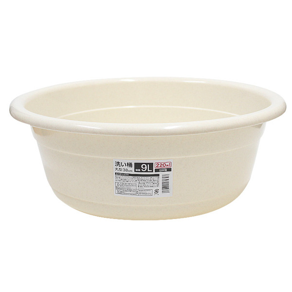 日本製圓形洗衣盆-9L(38cm) 金三久貿易有限公司