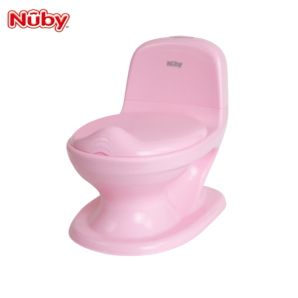 Nuby 學習小馬桶 粉亮版
