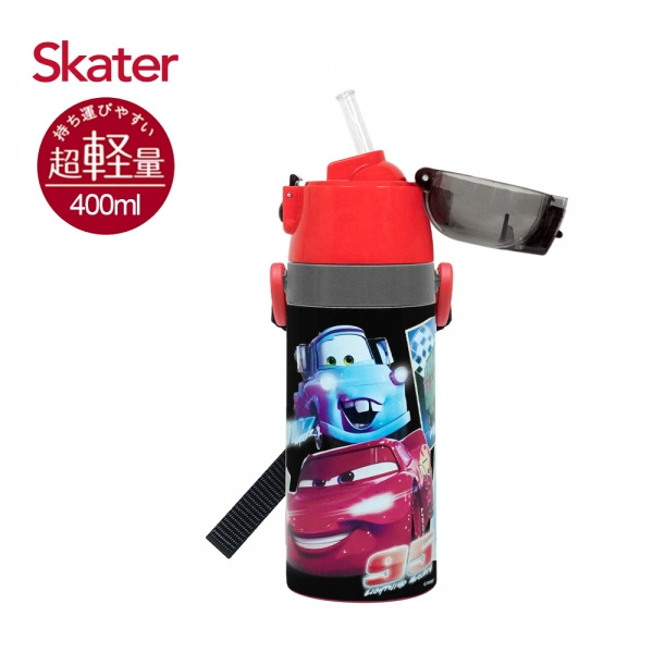 Skater吸管不鏽鋼保溫水壺(400ml) 閃電麥坤