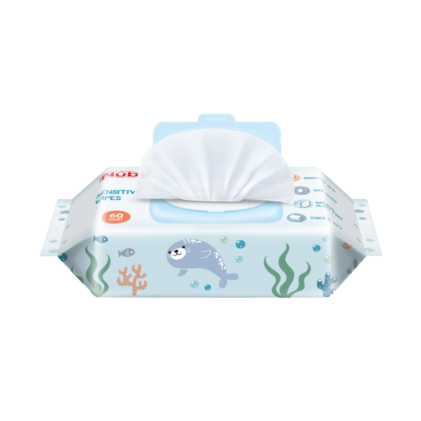 Nuby 海洋系列極厚柔濕巾60抽/1包