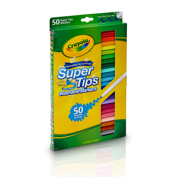 現貨 Crayola繪兒樂 可水洗細桿彩色筆50色