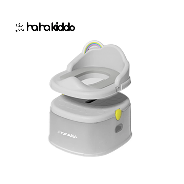 HaHa Kiddo 三合一成長型學習馬桶｜可當小板凳 可拆下直接裝於馬桶 多情境適用