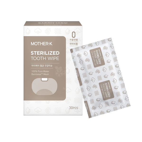 出清 MOTHER-K 100%純水口腔清潔濕紙巾30片/盒 (效期2028/06/01)