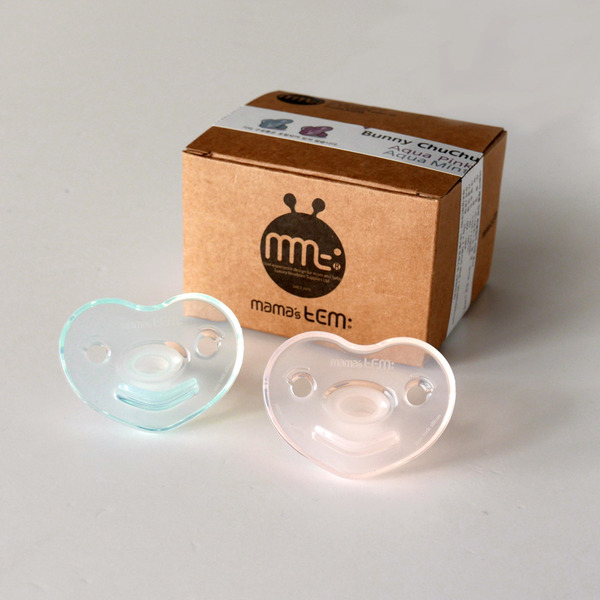 MAMA's TEM 兔子啾啾安撫奶嘴 兩入組-不含兔子收納盒與防落帶