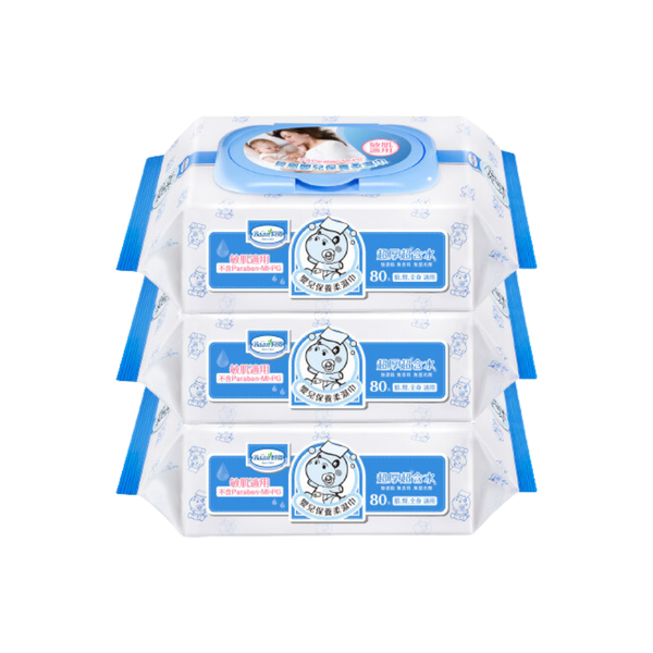 貝恩 嬰兒保養柔濕巾 80抽x3包