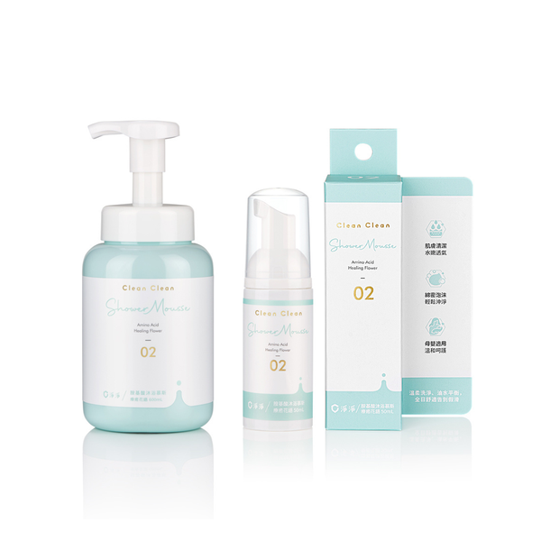 淨淨 胺基酸沐浴慕斯 療癒花語